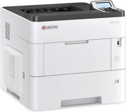 KYOCERA ECOSYS PA6000x Monochrome Laser Printer, 62 ppm, 600x600 dpi / Up to Fine 1200 dpi, 600 Sheet Tray, 512 MB Memory, Duplex, 5 Line LCD, Hard Key Panel, Gigabit Ethernet, USB, White | PA6000x