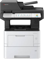 Kyocera Ecosys MA4500ix Mono MFP Laser Printer, Double-Sided Print, Copy & Scan, Up to 45 PPM & 22.5 PPM Duplex Print Speed, Up to 60 IPM Scan Speed, Max 2600 Sheets Capacity, White | MA4500ix