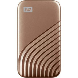 WD 1TB My Passport SSD USB 3.2 Gen 2 Type-C, Read up to 1050 MB/s, Write up to 1000 MB/s, 256-Bit AES Encryption, Portable SSD (Gold) PC & Mac Compatible | WDBAGF0010BGD-WESN