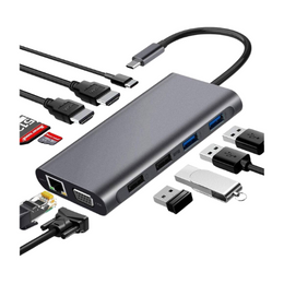 ZonixPlay Type-C To 11 In One Hub, USB-C Laptop Docking