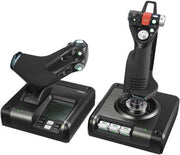 Logitech G Saitek X52 Professional H.O.T.A.S. Part-Metal Throttle And Stick Simulation Controller, Black | 945-000003