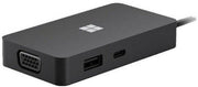 Microsoft 161-00010 USB-C Travel Hub, USB-A (3.1/Gen2), VGA, Gigabit Ethernet And HDMI 2.0, 4K With 60Hz, Black | 161-00010