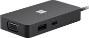 Microsoft USB C Travel Hub HDMI, VGA, USB A, USB C and Ethernet Ports, Black | SWV-00010 / 1E4-00010