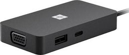 Microsoft USB C Travel Hub HDMI, VGA, USB A, USB C and Ethernet Ports, Black | SWV-00010 / 1E4-00010