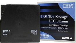 IBM LTO Ultrium 6 Data Cartridge, Native data rate of up to 160 MB/s, 2500GB Native Data Physical Capacity, 1024MB Cache Buffer, Support For 8GB FC & 6GB SAS Connectivity | 00V7590