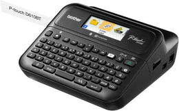 BROTHER PT-D610-BT Label Printer with Bluetooth, 30mm/sec, Print Speed, Color Display, Print up to 24mm TZe Laminated Tapes Width, Arabic / Persian & English, Black | PTD-610BT