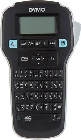 Dymo Lm160 D1 Labelmanager Label Maker With English & Arabic Keyboard Package Included 12Mmx3Mtr Tape, Black, 2097037