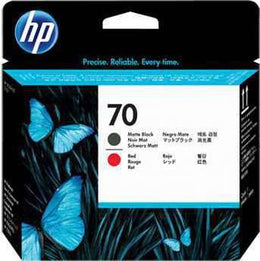 HP 70 Matte Black and Red Printhead | C9409A