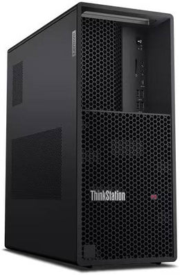 Lenovo ThinkStation P3 Tower Workstation Desktop Computer, Intel Core i7-13700, 16GB RAM, 512GB SSD, Intel UHD Graphics 770, USB ENG-ARAB Traditional K/B & Calliope Mouse, Win11Pro, Black | 30GS000TAX