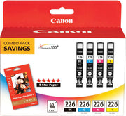 Canon 4-Pack Ink Cartridges - Black/Cyan/Magenta/Yellow