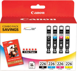 Canon 4-Pack Ink Cartridges - Black/Cyan/Magenta/Yellow