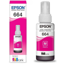 Epson 664 Magenta Ink 70ml | Genuine Epson EcoTank Ink Bottle | Rich & Vibrant Color Printing