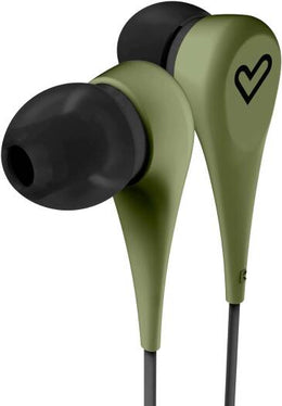 Energy Sistem Style 1-In-Ear Headphones (Comfortable and Lightweight, Rubber Finish, Cable with Flat design 120cm) Green, Wired