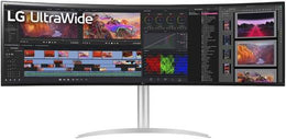 LG 49WQ95C 49'' UltraWide Dual QHD Curved Monitor, 144Hz Nano IPS Display, 5ms Response Time, 32:9 Aspect Ratio, 16.7M Color Depth, 178º Viewing Angle, HDR 10, White | 49WQ95C-W