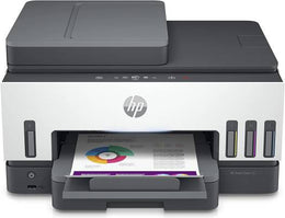 HP Smart Tank 790 All In One Printer, Auto Duplex Printing, W/ ADF & Magic Touch Panel, 23ppm Print Speed, USB / WiFi / Bluetooth / LAN/Mobile Printing, 100 Sheets Output Capacity, White-Gray | 4WF66A