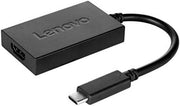 Lenovo USB-C to HDMI & Power Adapter, Up to 4K2K @ 30 Hz Resolution, Sleek, Durable Design, Black | 4X90K86567