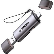 Ugreen USB-C+USB A TF/SD Card Reader, With USB Power, 5Gbps Data Transfer Rate, OTG Supported, Plug and Play, Silver | 50706