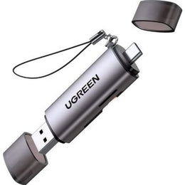 Ugreen USB-C+USB A TF/SD Card Reader, With USB Power, 5Gbps Data Transfer Rate, OTG Supported, Plug and Play, Silver | 50706