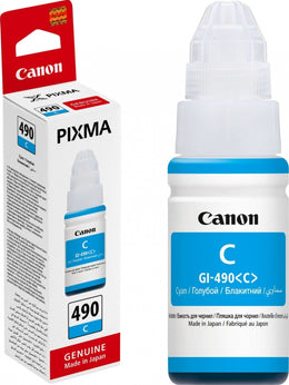 Canon Ink GI-490C Cyan Ink Bottle | 0664C001