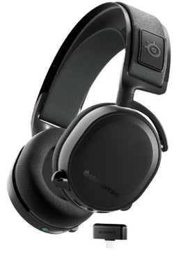 SteelSeries Arctis 7+ Wireless Gaming Headset, Lossless 2.4 GHz, 30 Hour Battery Life, USB-C Charging, 7.1 Surround, For PC / PS5 / PS4 / Mac / Android, Black | 61470
