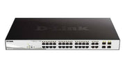 D-Link DGS1210-28P - 24-Port Gigabit Smart Managed PoE Switch with 4 Gigabit RJ45/SFP COMBO ports, 193W PoE Budget | DGS1210-28P