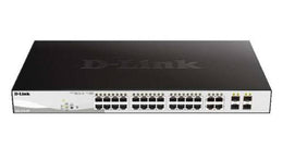 D-Link DGS1210-28P - 24-Port Gigabit Smart Managed PoE Switch with 4 Gigabit RJ45/SFP COMBO ports, 193W PoE Budget | DGS1210-28P