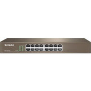 Tenda 16-Port Fast Ethernet Switch, 10/100M RJ45 Ports, 6Kv Lightning Protection, 4K MAC Address Table, 3.2Gbps Capacity | TEF1016D