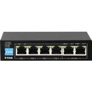 D-Link DGS-F1006P-E 250M 6-Port 10/100/ 1000Mbps Switch with 4 PoE (802.3AF & 802.3AT) Ports and 2 Uplink Ports, 60W PoE Budget | DGS-F1006P-E