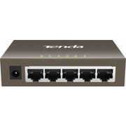 Tenda TEG1005D 5-Port Gigabit Ethernet Switch with 5*10/100/1000 Base-T Ports, 1Gbps Speed, <2.5W Power, Metal Housing | TEG1005D