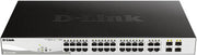 D-Link DGS-1210 28-Port Gigabit Smart Managed PoE Switch With 4 Gigabit GbE/SFP Combo Ports, L2+ Static Routing, 370W PoE Budget, Advanced L2 Switching & Security Features, Black | DGS-1210-28MP