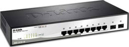 D-Link 10-Port Gigabit PoE Switch, Advanced L2 Switching & Security, 8x 10/100/1000 PoE Ports, L2+ Static Routing, 65W PoE Budget | DGS-1210-10P