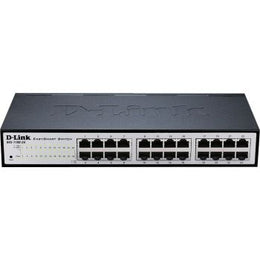 D-Link 24-Port Fast Ethernet, CPU Speed 50Mhz, DRAM Size 8MB, Smart Managed Switch | DES-1100-24
