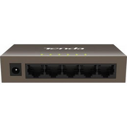 Tenda TEF1005D 5-Port Fast Ethernet Switch: 10/100M RJ45 Ports, Metal Design, Fanless, Traffic Optimization, 1Gbps Capacity, 448K Buffer | TEF1005D