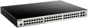 D-Link DGS-1510 48 Port Gigabit Smart Managed Switch, 4x 10G SFP+ Ports, 370W PoE Budget, Static Routing and MSTP, Physical Stacking Up To 6 Devices, Auto Surveillance VLAN, Black | DGS-1510-52XMP