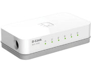 D-link 5-Port 10/100 Unmanaged Desktop Switch, Compact Lightweight Chassis, Auto MDI/MDIX Crossover, Fast Ethernet Speeds, White | DES-1005D
