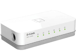 D-link 5-Port 10/100 Unmanaged Desktop Switch, Compact Lightweight Chassis, Auto MDI/MDIX Crossover, Fast Ethernet Speeds, White | DES-1005D