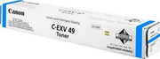 Canon C-EXV49 Cyan Original Toner Cartridge (8525B002)