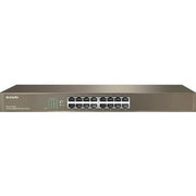 Tenda TEG1016G 16-Port Gigabit Ethernet Switch, 1000M, Rackmount, 32Gbps Capacity, Input 100-240V, <12W Power, Plug & Play | TEG1016Gv8.0