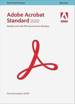 Adobe Acrobat Standard 2020 Perpetual Life Time License - Windows I Digital Download I 65310925