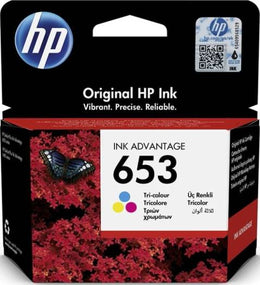 HP 653 Tri-color Original Ink Advantage Cartridge