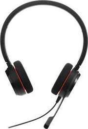 Jabra Evolve 20 UC Stereo Headset – Unified Communications Headphones for VoIP Softphone with Passive Noise Cancellation – USB-Cable with Controller – Black | 4999-829-209