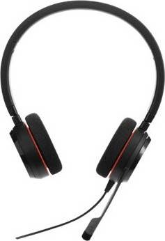 Jabra Evolve 20 UC Stereo Headset – Unified Communications Headphones for VoIP Softphone with Passive Noise Cancellation – USB-Cable with Controller – Black | 4999-829-209