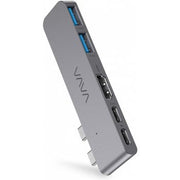 Vava VA-UC019 5 in 1 USB C Hub Ultra-Slim Dual-Monitor Adapter, 5K 60Hz Display, HDMI, USB-C Port for 100W PD Charging with 40Gbps Data Transfer | 83-07000-081