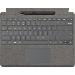 Microsoft Surface Pro Signature Keyboard With Slim Pen 2, Compatible with Surface Pro 8 or Surface Pro X, Platinum | 8X6-00061