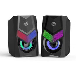 HP DHE-6000 Wired Speaker RGB Backlight Audio Player Multimedia Stereo Mini 360 Surround Sound Subwoofer - Black | 8YJ91AA