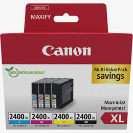 Canon PGI-2400XL High Yield BK/C/M/Y Ink Cartridge Multipack