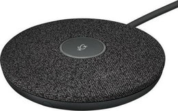 Logitech Rally Mic Pod Boundary Microphone, Elegant Design, Simplified Cabling, 4 Omnidirectional Condenser, 4.5m Pick up Range, For Rally, Rally Bar & Rally Bar Mini, Graphite | 989-000430