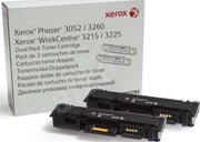 XEROX Black, High Capacity Dual Pack Toner Cartridge, Phaser 3260 WorkCentre 3215/3225 (3,000 Pages) | 106R02782