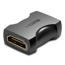 Vention HDMI Female to Female Coupler Adapter, 4K@60Hz Resolution, Gold Plated, PVC Shell, Black | AIRB0