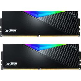 Adata XPG Lancer RGB 32GB (2 x16GB) DDR5 Desktop Memory, 6000 MHz Memory Speed, CAS Latency 40, Voltage 1.35V, Intel XMP 3.0, Integrated Heatsink, Unbuffered, ECC, Black | AX5U6000C4016G-DCLARBK
